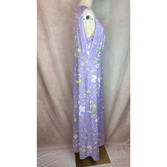 Vintage 1970s L/XL Floral Whimsical Dress Mod MCM Plus Size - Picture 8 of 12